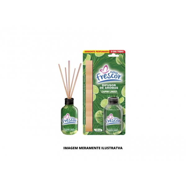 DIFUSOR DE AROMAS - NOVO FRESCOR - 100ml CAPIM LIMAO